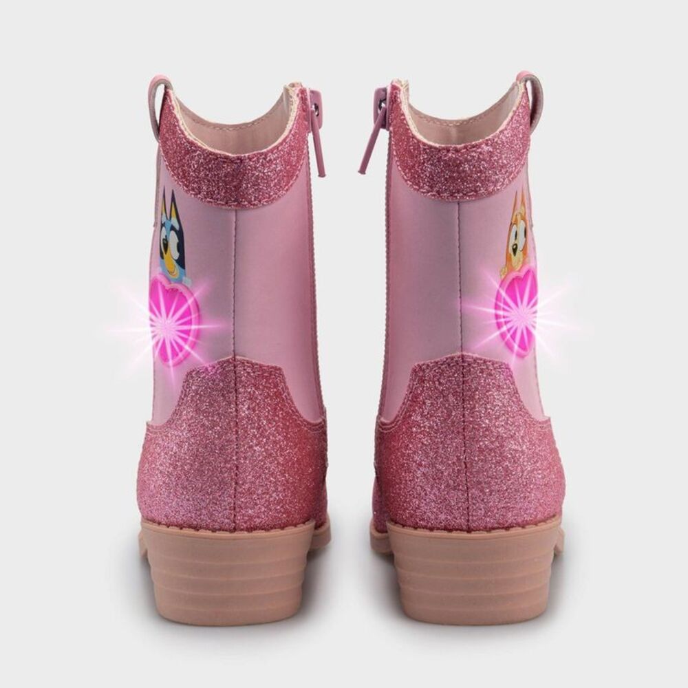 Toddler Bluey Western Boots - Pink 12T